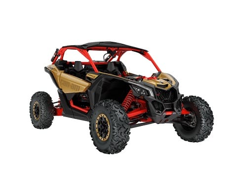 Liquid Gold and Can-Am Red Maverick X3 X rs Turbo